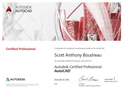 CAD Professionals Company National AutoCAD Certification Exam Preparation